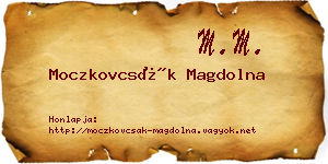 Moczkovcsák Magdolna névjegykártya